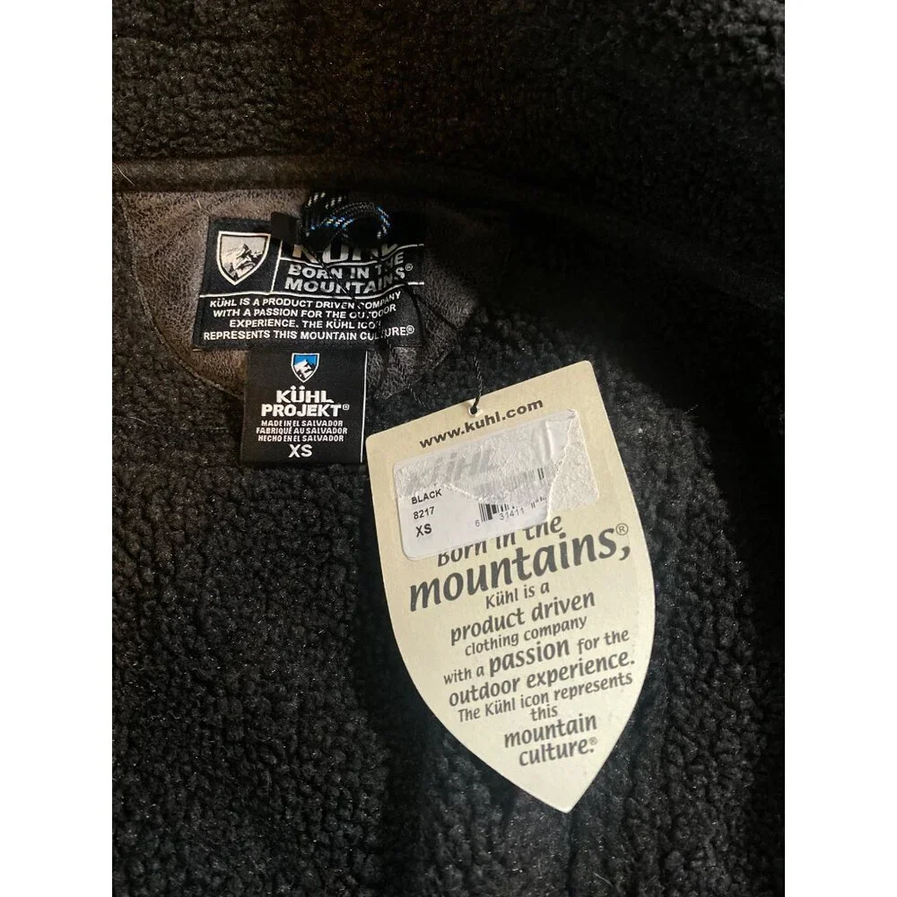 NWT KUHL Women's XS Dani Sherpa Trench Jacket MSRP$349 Black New - Picture 11 of 17